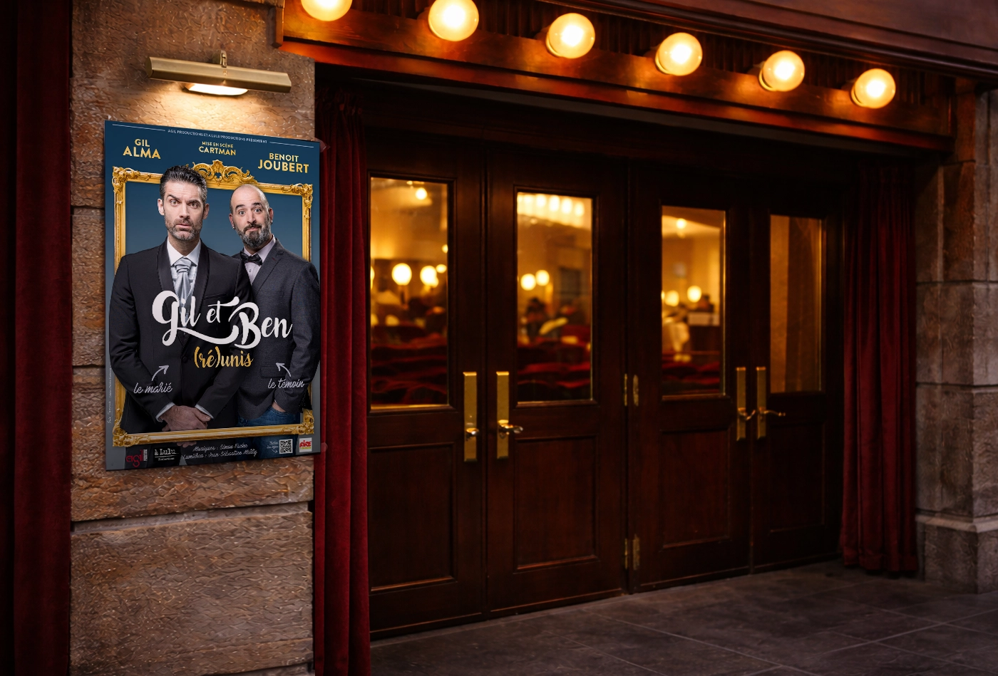 Affiche de spectacle d'humour