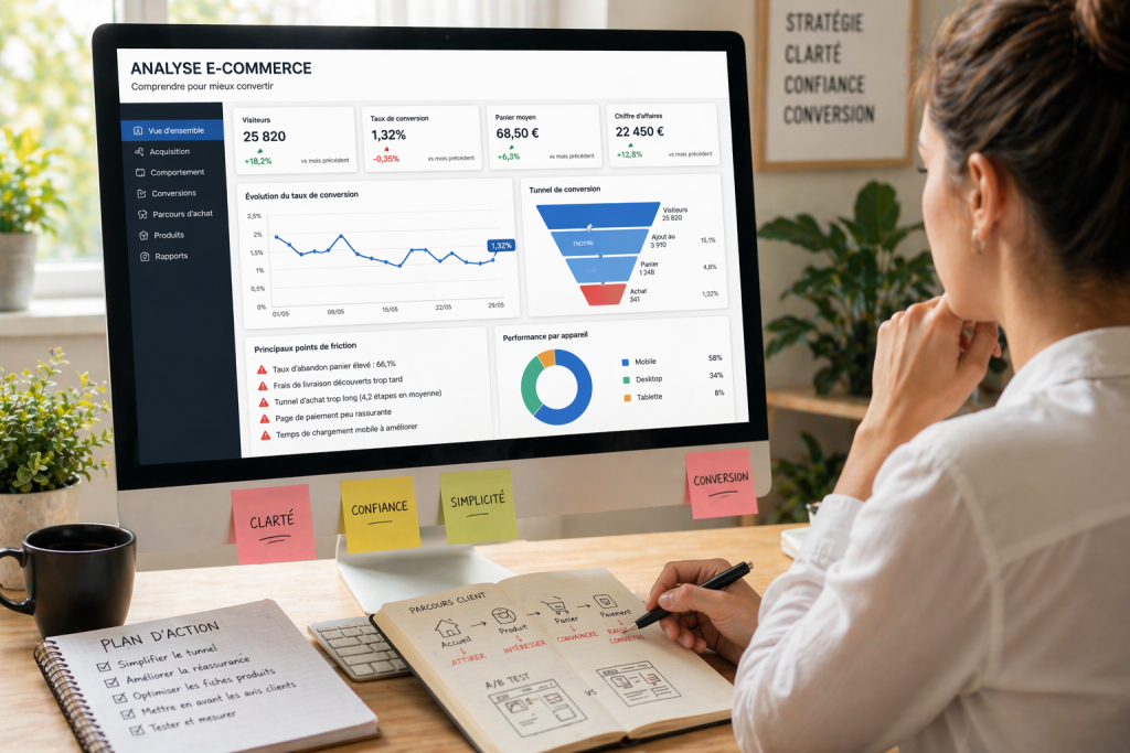 analyse performance site e-commerce conversion utilisateur